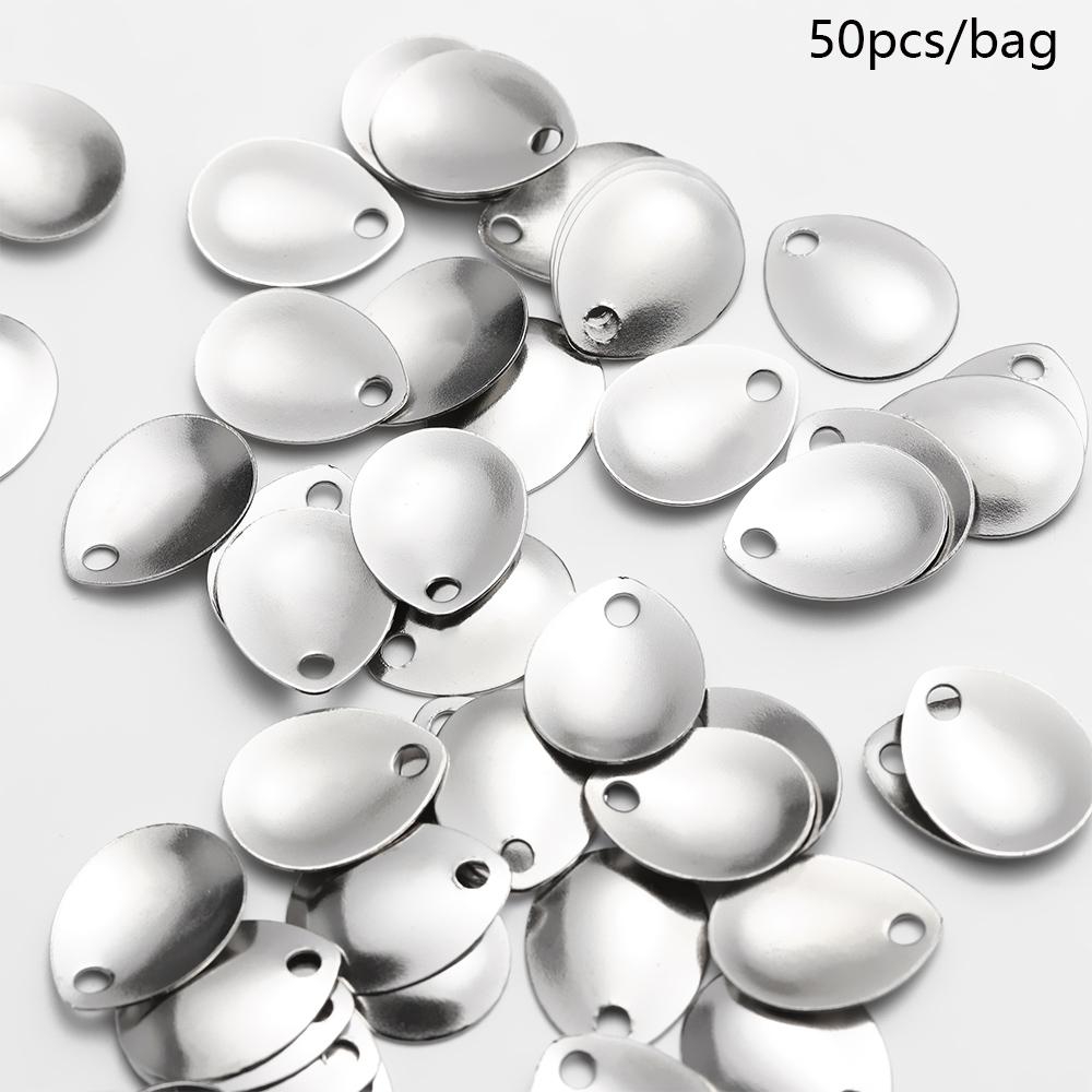 Fish Alarm - 50 pz argento nichel liscio paillettes