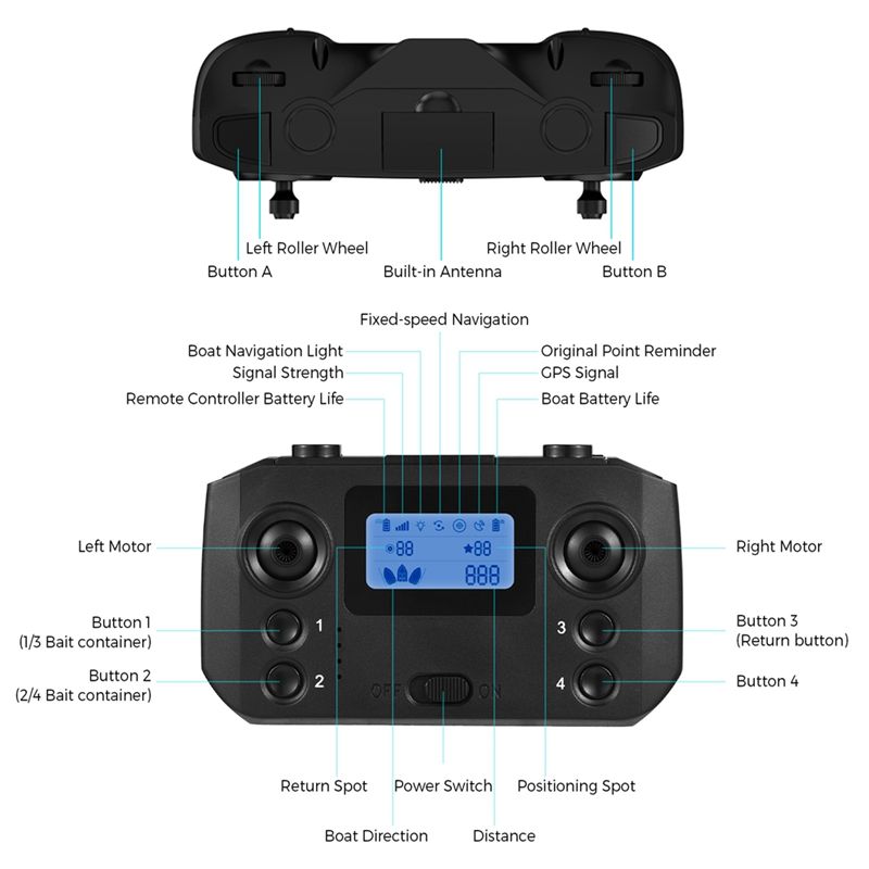 Telecomando ABKQ per barca da  - Fishing Gps recensione e prezzo